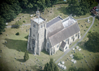 All Saints Church Biddenden, from the air. Biddenden in Pictures TODAY