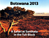 Botswana 2013, A Safari at Santhata in the Tuli Block, by Alan Copps
